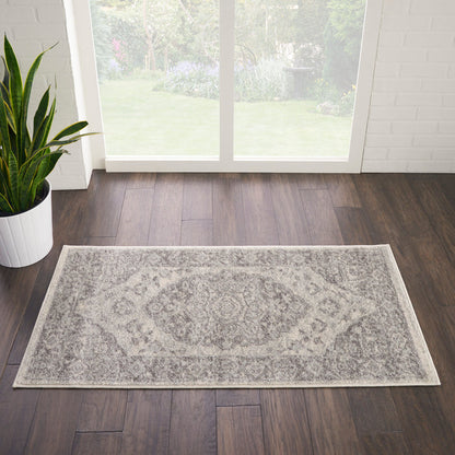The Rug Corner Nourison Home Tranquil TRA05 IVGRY Area Rugs