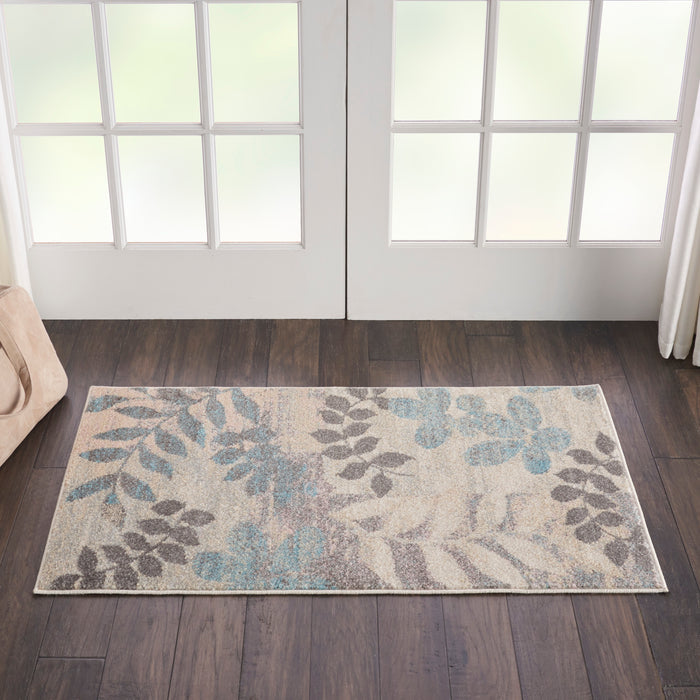 The Rug Corner Nourison Home Nourison Home - Tranquil Ivory/Light Blue Area Rug TRA01