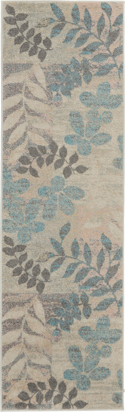 The Rug Corner Nourison Home Nourison Home - Tranquil Ivory/Light Blue Area Rug TRA01