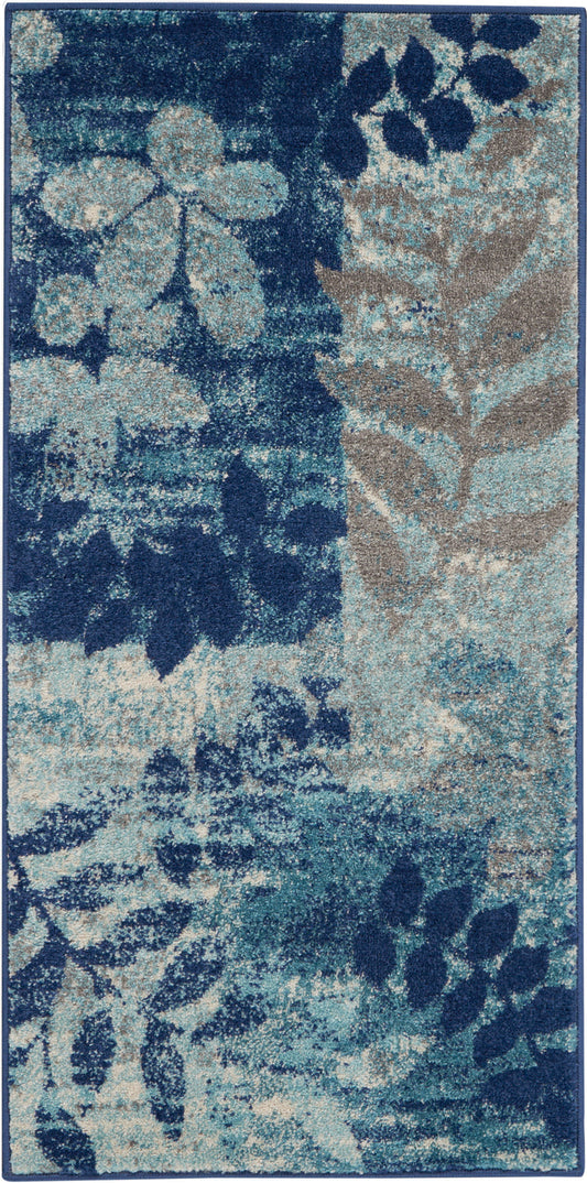 The Rug Corner Nourison Home Nourison Home - Tranquil Navy/Light Blue Area Rug TRA01