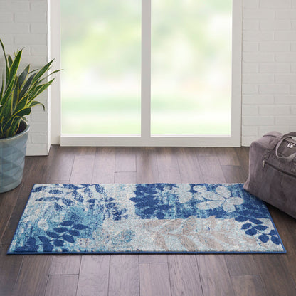 The Rug Corner Nourison Home Nourison Home - Tranquil Navy/Light Blue Area Rug TRA01