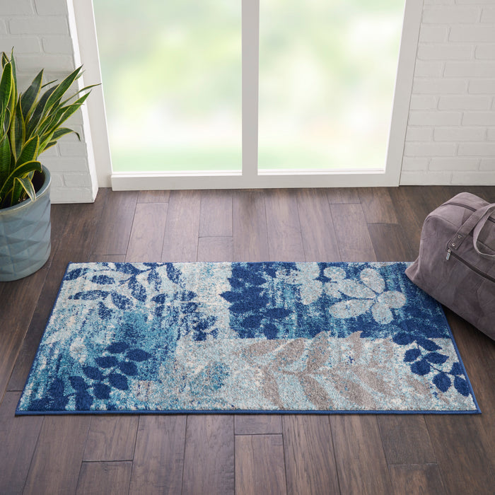 The Rug Corner Nourison Home Nourison Home - Tranquil Navy/Light Blue Area Rug TRA01