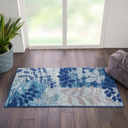 The Rug Corner Nourison Home Nourison Home - Tranquil Navy/Light Blue Area Rug TRA01