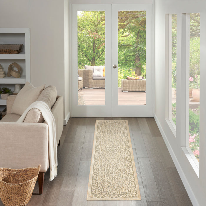 The Rug Corner Nourison Home Nourison Home - Tulum Taupe/Olive Area Rug TLM05
