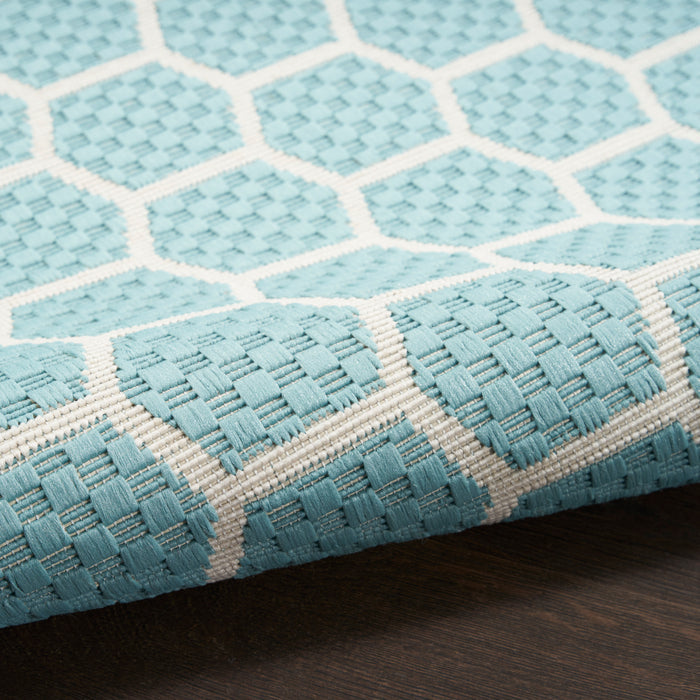 The Rug Corner Nourison Home Nourison Home - Twist Reversible Aqua Area Rug TWS01