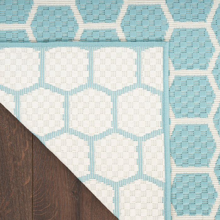The Rug Corner Nourison Home Nourison Home - Twist Reversible Aqua Area Rug TWS01