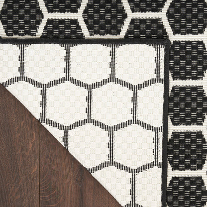 The Rug Corner Nourison Home Twist Reversible TWS01 BLACK Area Rugs
