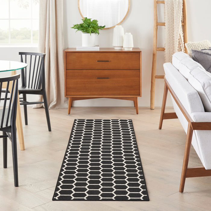 The Rug Corner Nourison Home Twist Reversible TWS01 BLACK Area Rugs