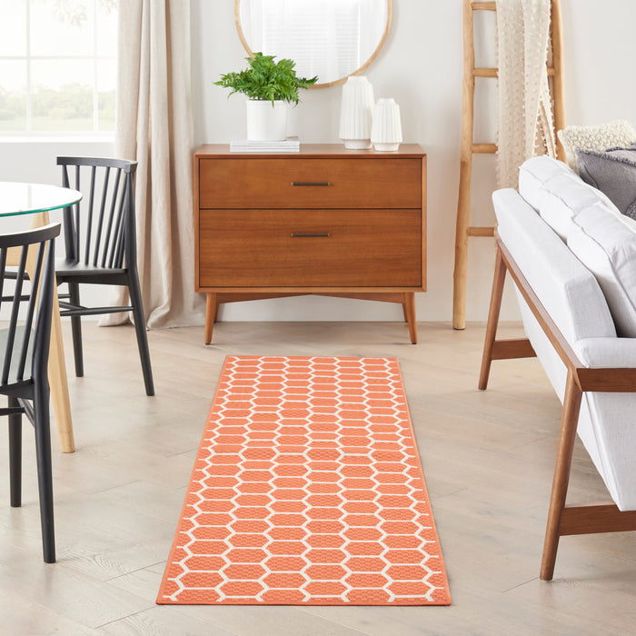 The Rug Corner Nourison Home Twist Reversible TWS01 CORAL Area Rugs
