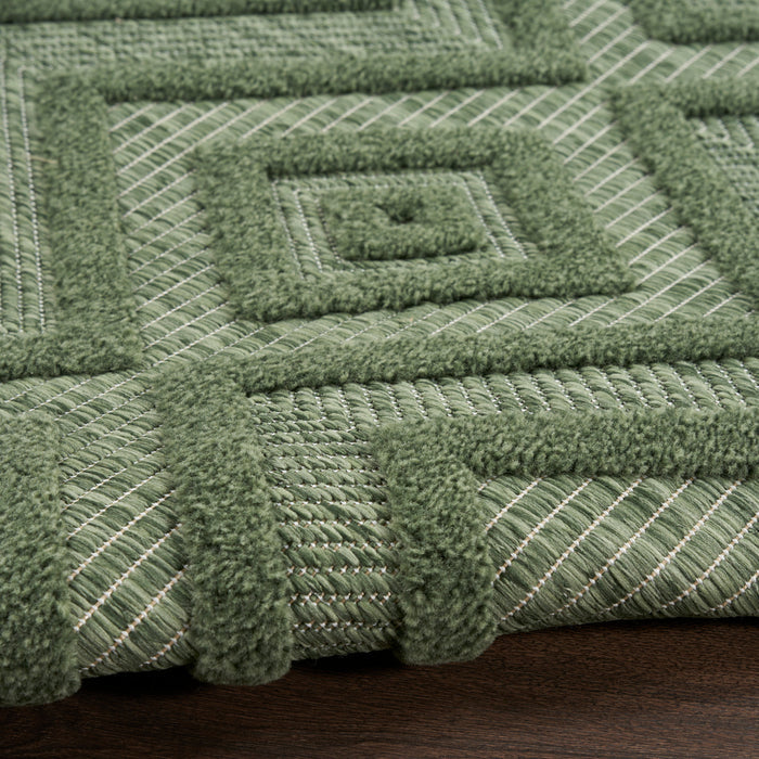 The Rug Corner Nourison Home Versatile NRV01 GREEN Area Rugs