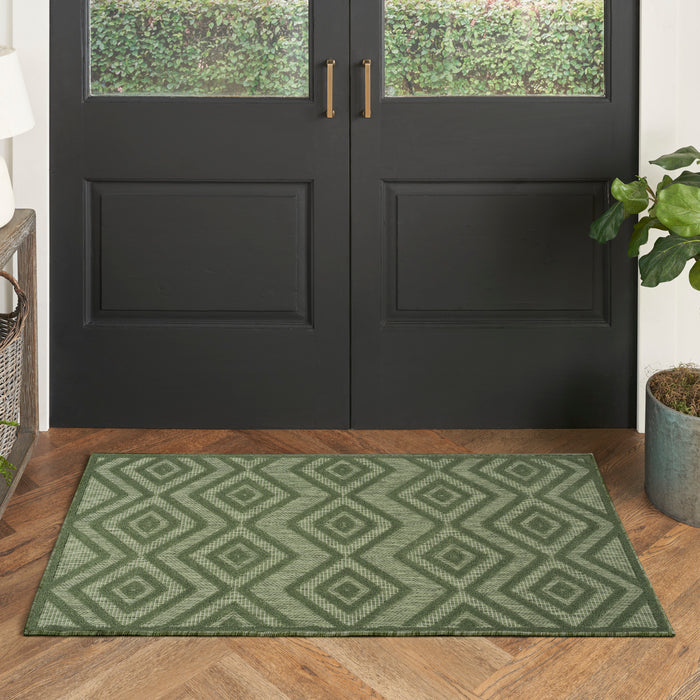 The Rug Corner Nourison Home Versatile NRV01 GREEN Area Rugs