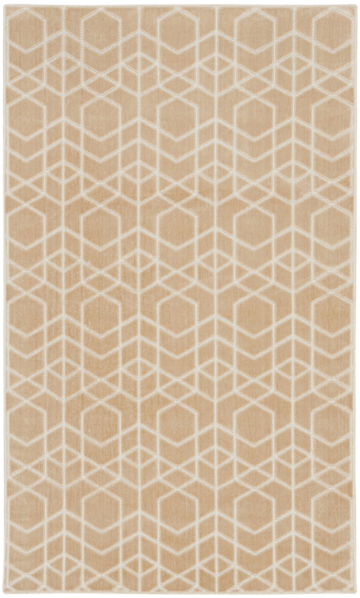 The Rug Corner Nourison Home Nourison Home - Washable Charm Beige/Ivory Area Rug WCH01