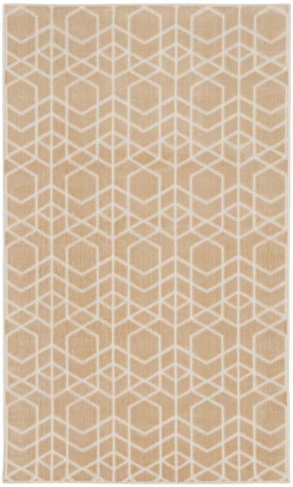 The Rug Corner Nourison Home Nourison Home - Washable Charm Beige/Ivory Area Rug WCH01
