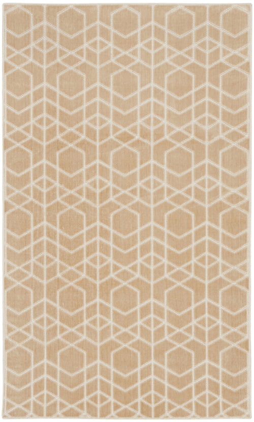 The Rug Corner Nourison Home Nourison Home - Washable Charm Beige/Ivory Area Rug WCH01