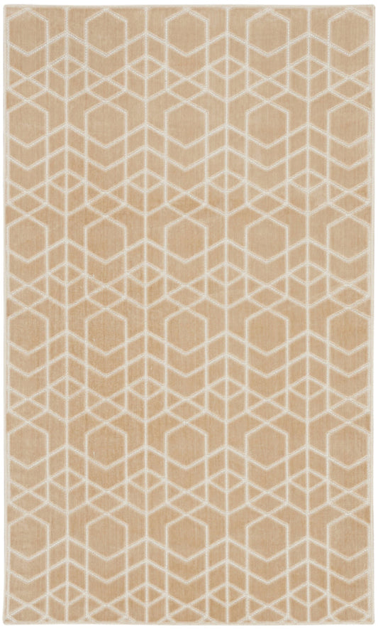 The Rug Corner Nourison Home Nourison Home - Washable Charm Beige/Ivory Area Rug WCH01