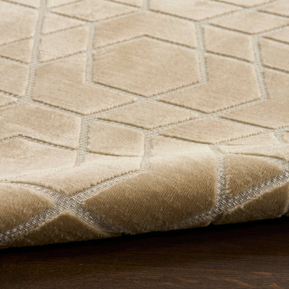 The Rug Corner Nourison Home Nourison Home - Washable Charm Beige/Ivory Area Rug WCH01