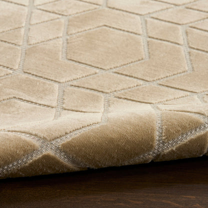 The Rug Corner Nourison Home Nourison Home - Washable Charm Beige/Ivory Area Rug WCH01