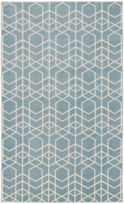 The Rug Corner Nourison Home Nourison Home - Washable Charm Blue/Ivory Area Rug WCH01