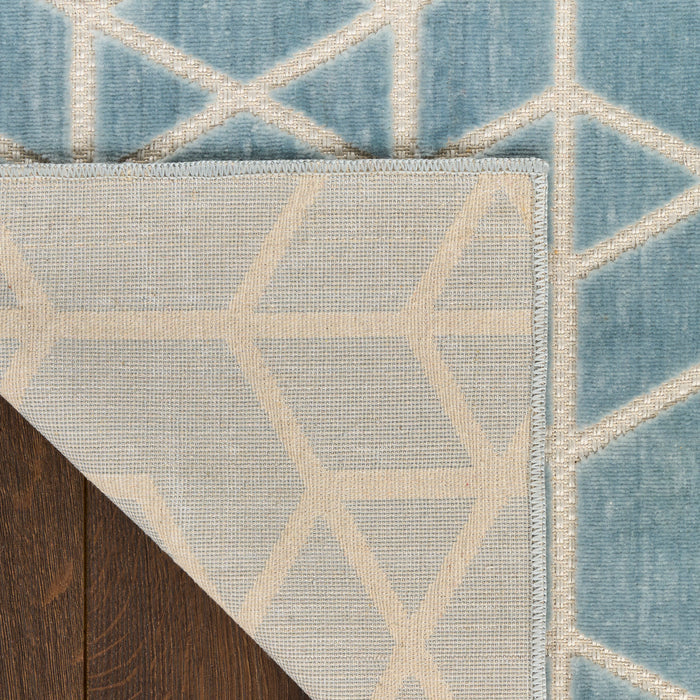 The Rug Corner Nourison Home Nourison Home - Washable Charm Blue/Ivory Area Rug WCH01