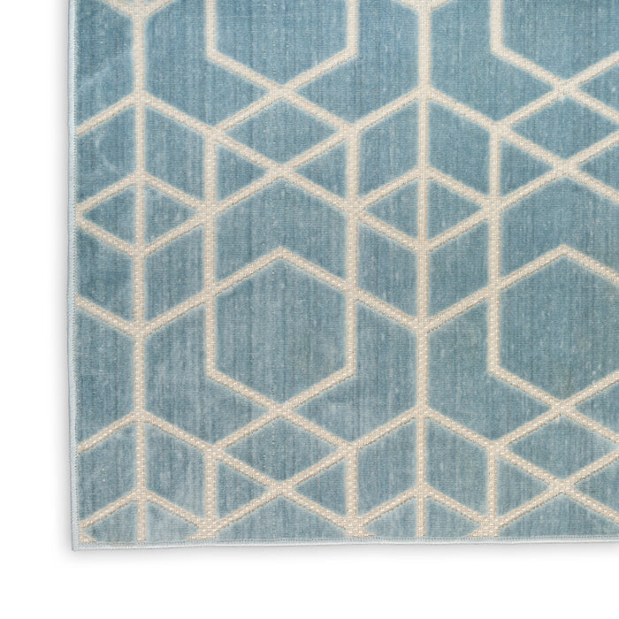 The Rug Corner Nourison Home Nourison Home - Washable Charm Blue/Ivory Area Rug WCH01
