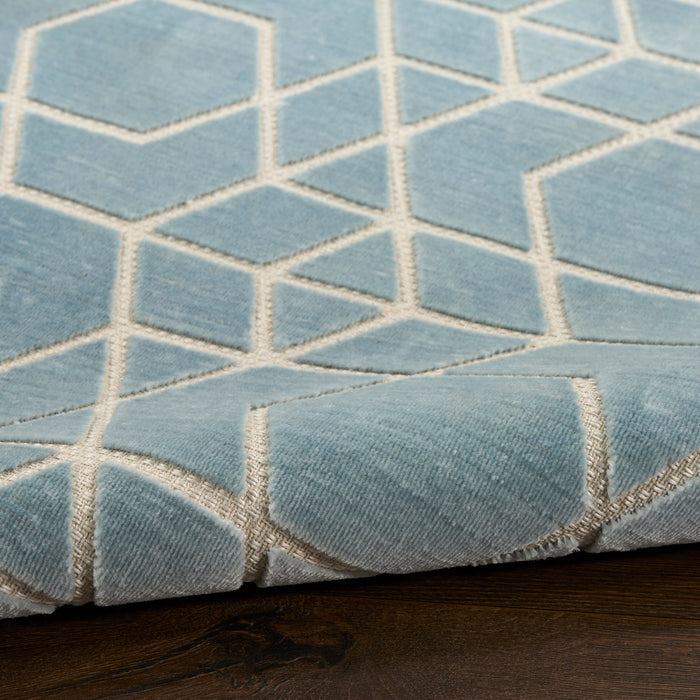 The Rug Corner Nourison Home Nourison Home - Washable Charm Blue/Ivory Area Rug WCH01