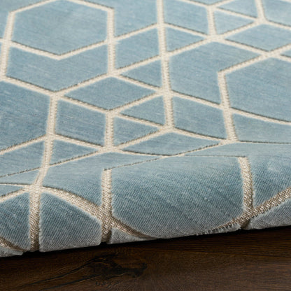 The Rug Corner Nourison Home Nourison Home - Washable Charm Blue/Ivory Area Rug WCH01