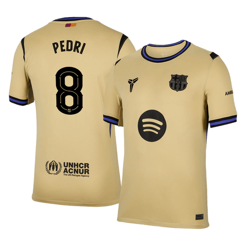 PEDRI #8 Barcelona Away Soccer Jersey 2025/26 -UCL