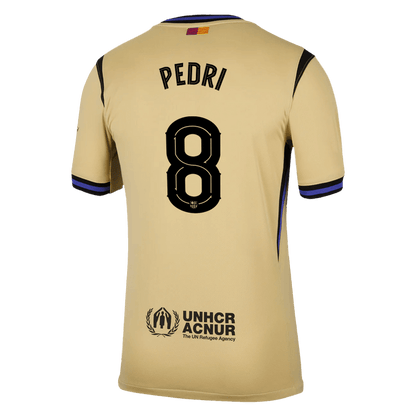 PEDRI #8 Barcelona Away Soccer Jersey 2025/26 -UCL