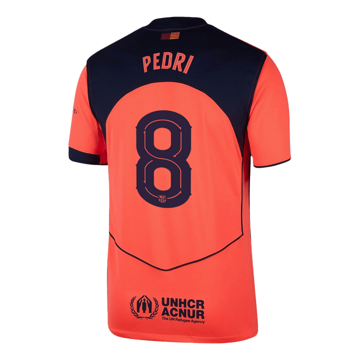 PEDRI #8 Barcelona Third Away Soccer Jersey 2025/26 -UCL