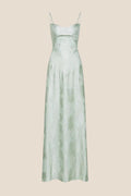 Dreamy Green Straps Long Dress