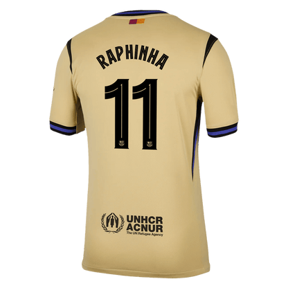 RAPHINHA #11 Barcelona Away Soccer Jersey 2025/26 -UCL