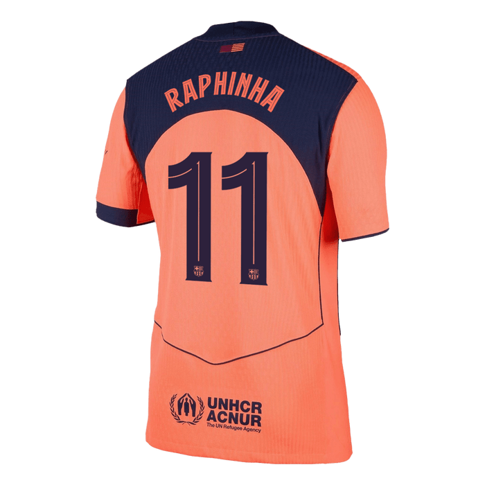 RAPHINHA #11 Barcelona Third Away Authentic Soccer Jersey 2025/26 - UCL