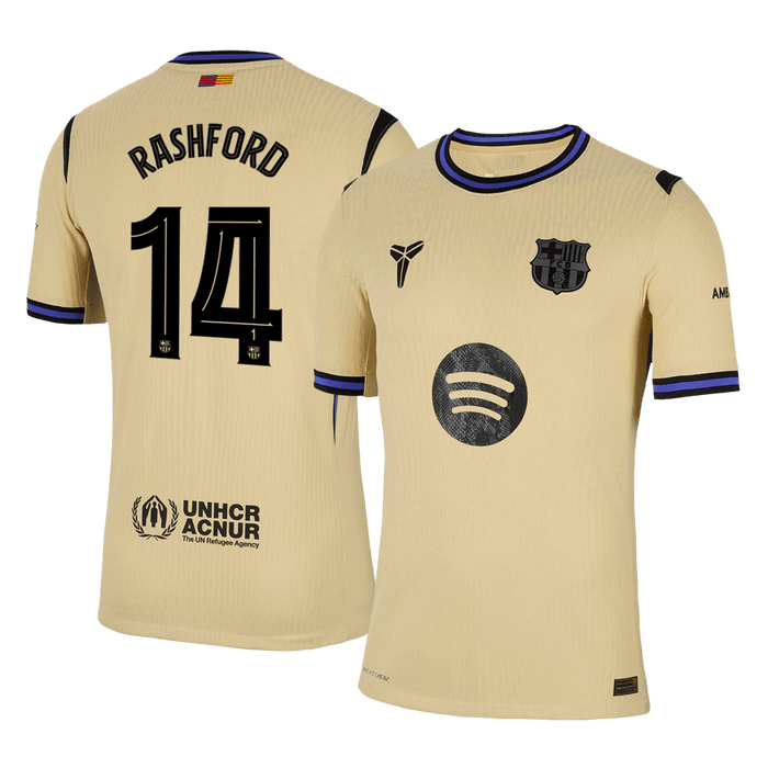 RASHFORD #14 Barcelona Away Authentic Soccer Jersey 2025/26 - UCL