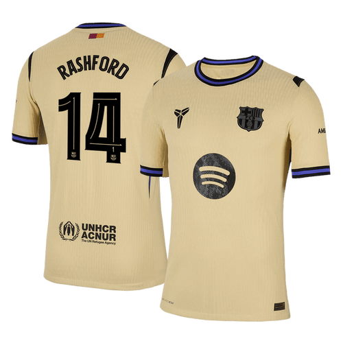 RASHFORD #14 Barcelona Away Authentic Soccer Jersey 2025/26 - UCL