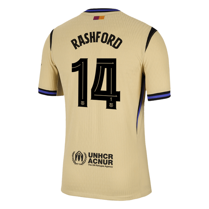 RASHFORD #14 Barcelona Away Authentic Soccer Jersey 2025/26 - UCL