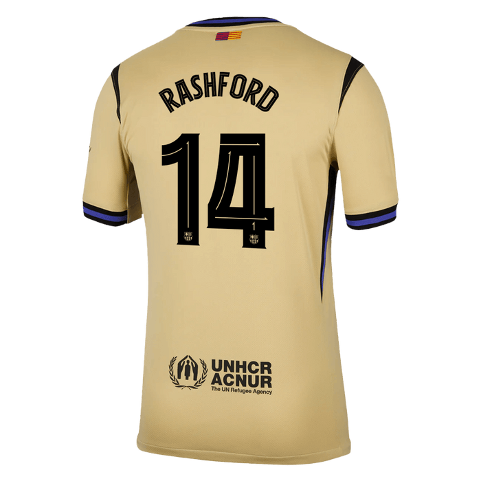RASHFORD #14 Barcelona Away Soccer Jersey 2025/26 -UCL