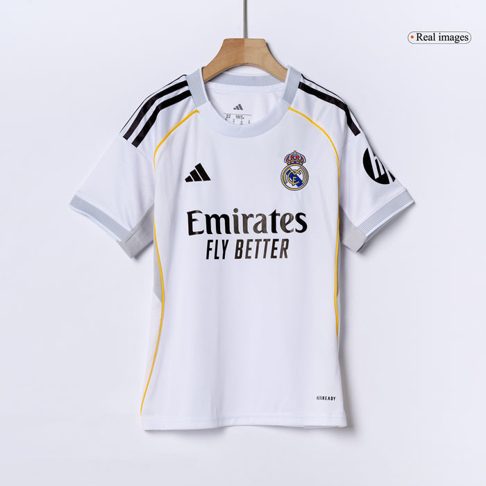 Real Madrid Home Kids Soccer Jerseys Full Kit 2025/26