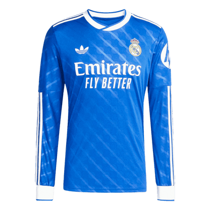 Real Madrid Third Away Long Sleeve Soccer Jersey 2025/26 Blue