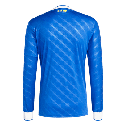 Real Madrid Third Away Long Sleeve Soccer Jersey 2025/26 Blue
