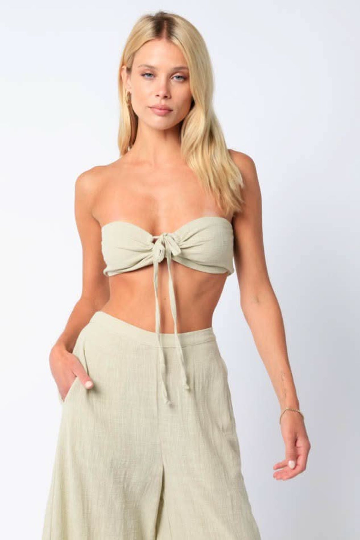 Fira Sage Two-Piece Jumpsuit