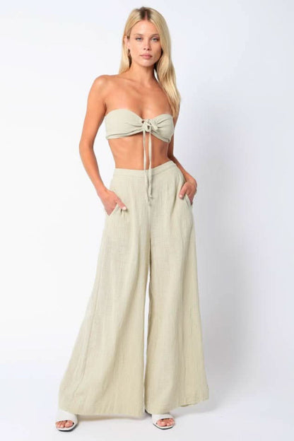 Fira Sage Two-Piece Jumpsuit
