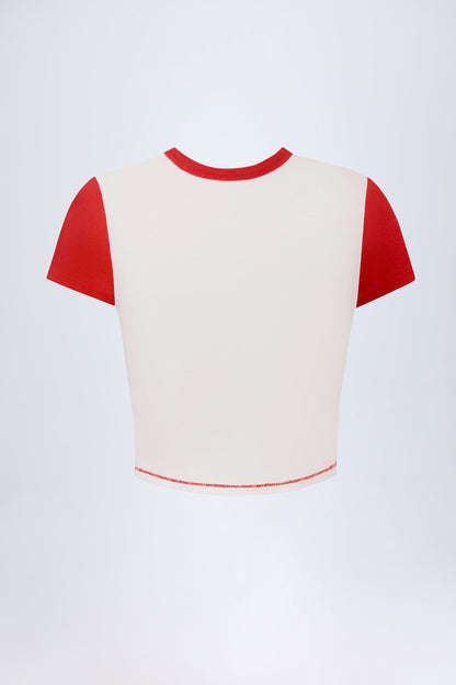 Logo Cropped T-Shirt in White