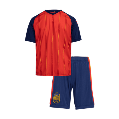Spain Home World Cup Kids Soccer Jerseys Kit 2026