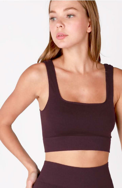 NIKIBIKI Huckleberry Cropped Ribbed Tank