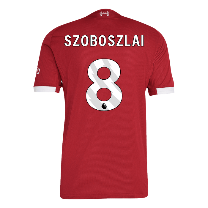 SZOBOSZLAI #8 Liverpool Home Authentic Soccer Jersey 2025/26