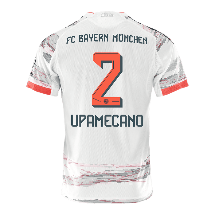 UPAMECANO #2 Bayern Munich Away Authentic Soccer Jersey 2025/26