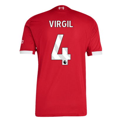 VIRGIL #4 Liverpool Home Authentic Soccer Jersey 2025/26