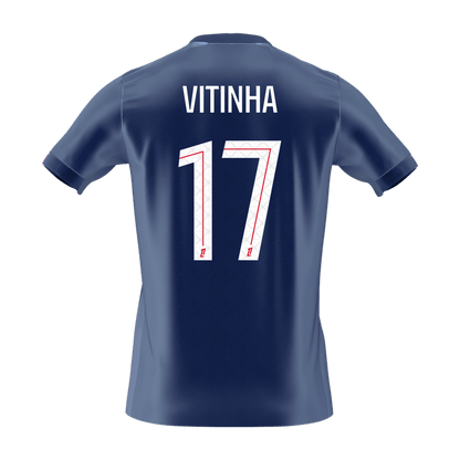 VITINHA #17 PSG Home Soccer Jersey 2025/26